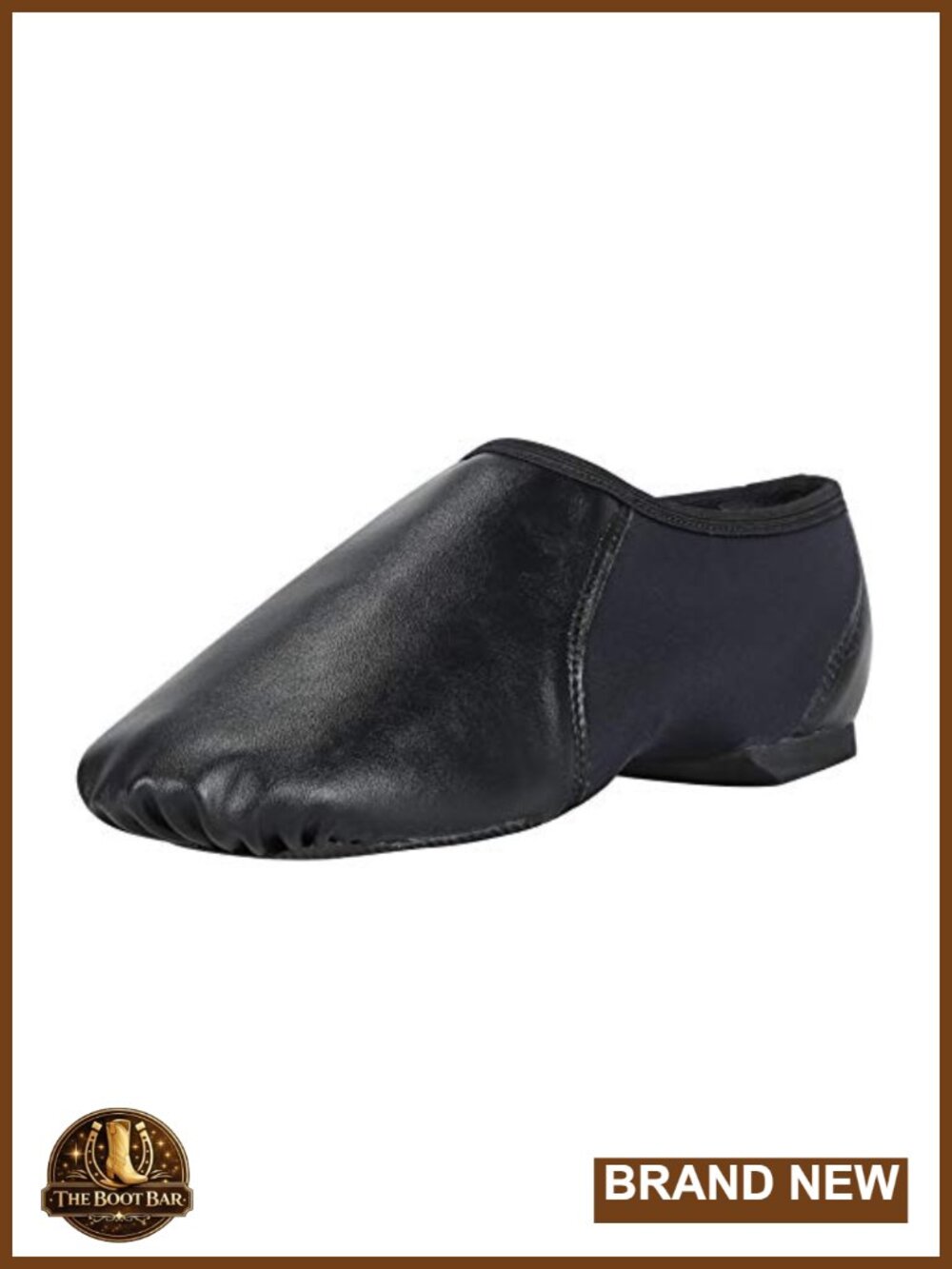 PU Leather Slip-on Jazz Dance Shoes Split Sole Flats Women Men